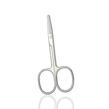 Fantastische Qualität Sharp Tip Mirror Beauty Scissors Silber Farbe Bart Augenbraue Nase-Haar-Trimm-Tools